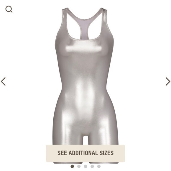 SKIMS Other - Skims Metallic Swim Cycle Suit